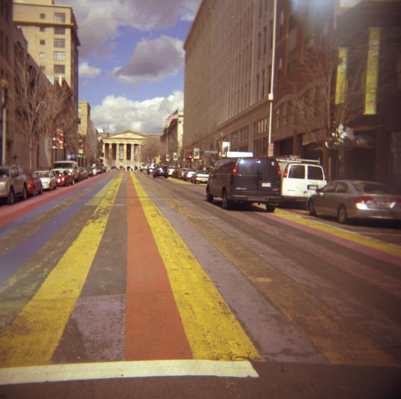 striped street